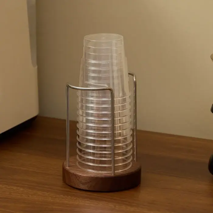 Disposable cup storage rack